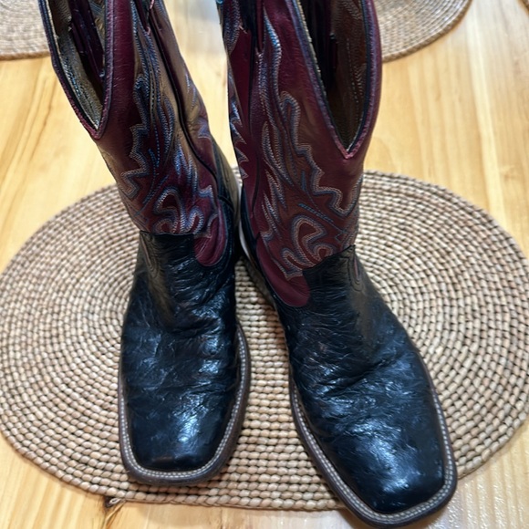 Black Ostrich Boulet Ladies Boot - Picture 3 of 7